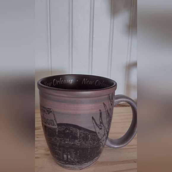 New Orleans coffee mug coffee cup souvenir coffee mug coffee cup brown cup - Picture 3 of 4